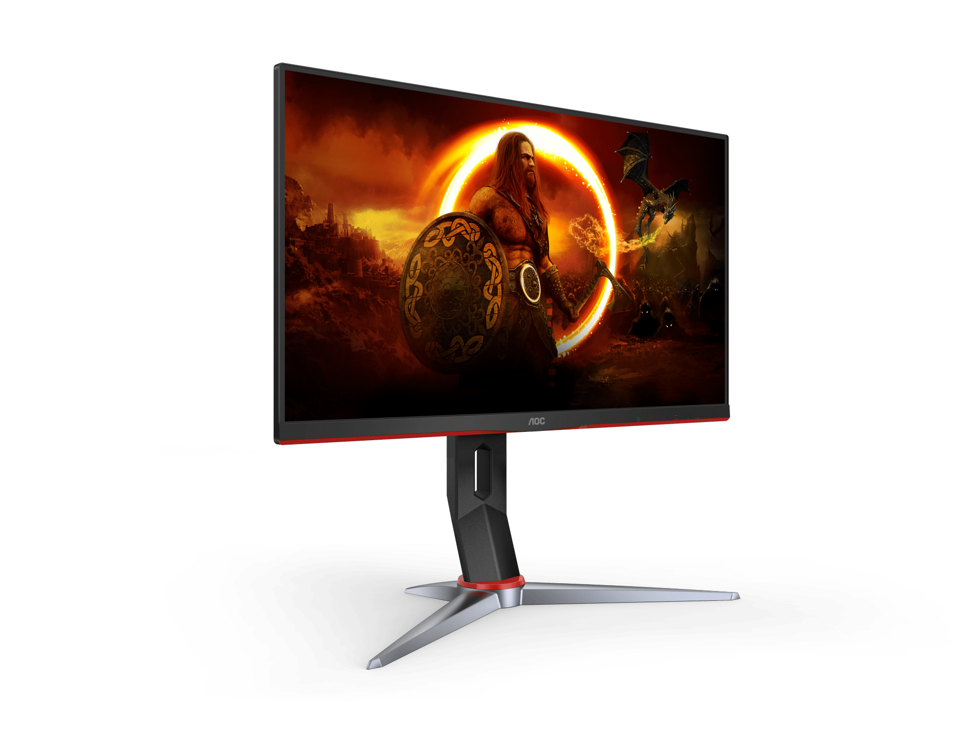 AOC 24G2ZE 23.8 16:9 Full HD 240Hz IPS WLED LCD Gaming Monitor, Black/Red