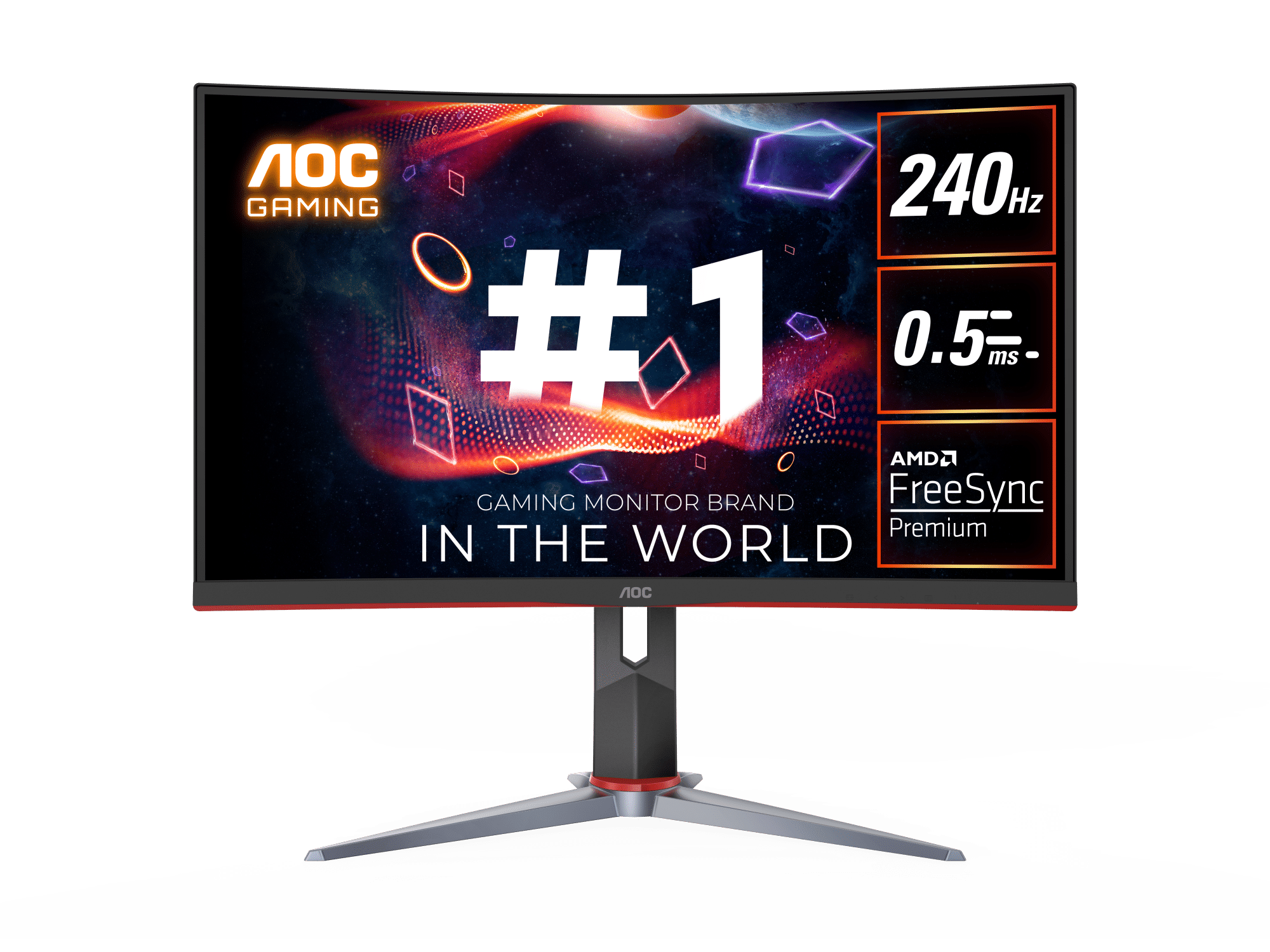 Monitor Gaming Curvo AOC C27G2ZE/BK (27'' - 0.5 ms - 240 Hz - FreeSync  Premium)