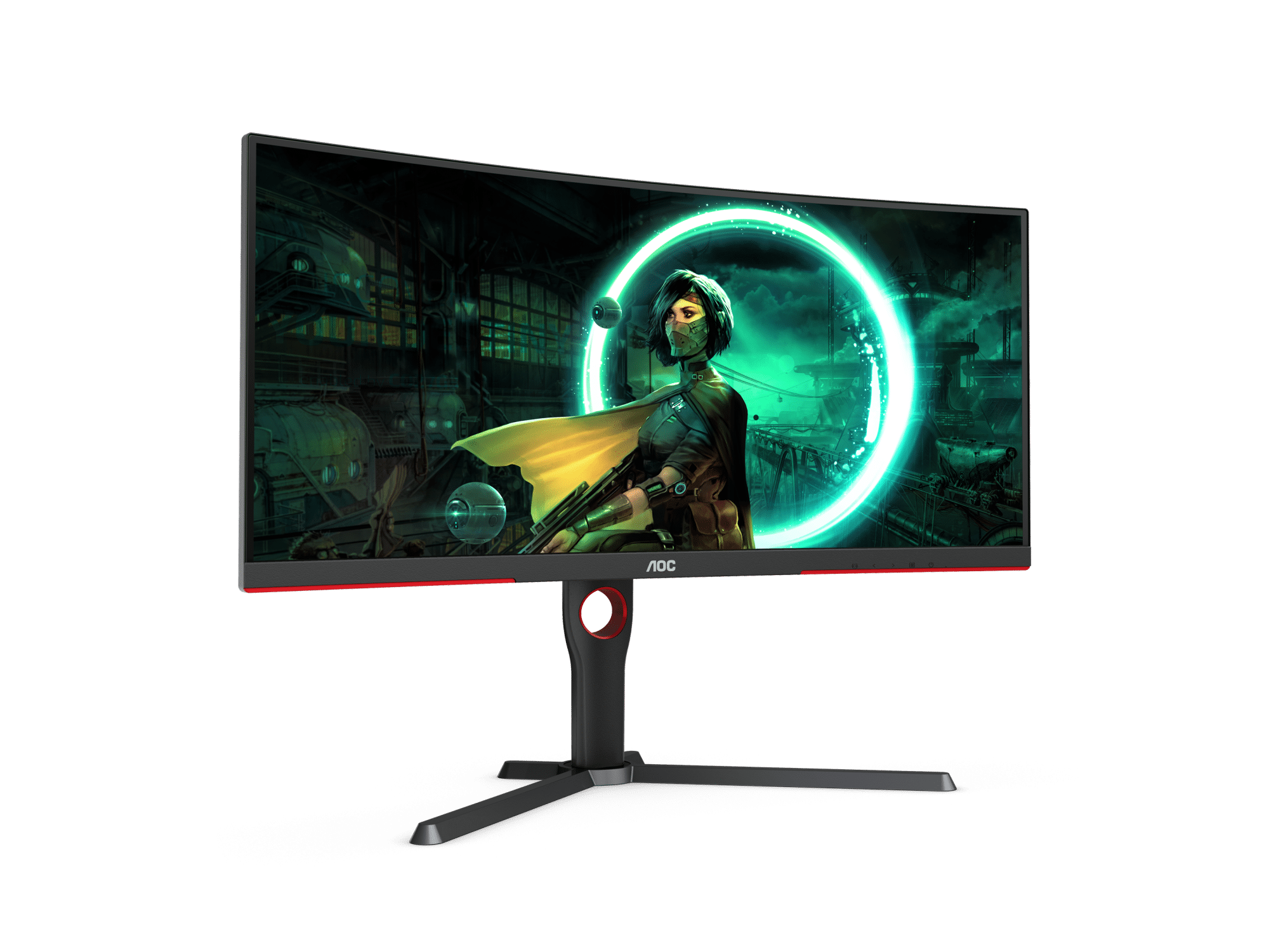 AOC 30 Widescreen LCD LED Curved Gaming Monitor FreeSync CQ30G3E - Office  Depot