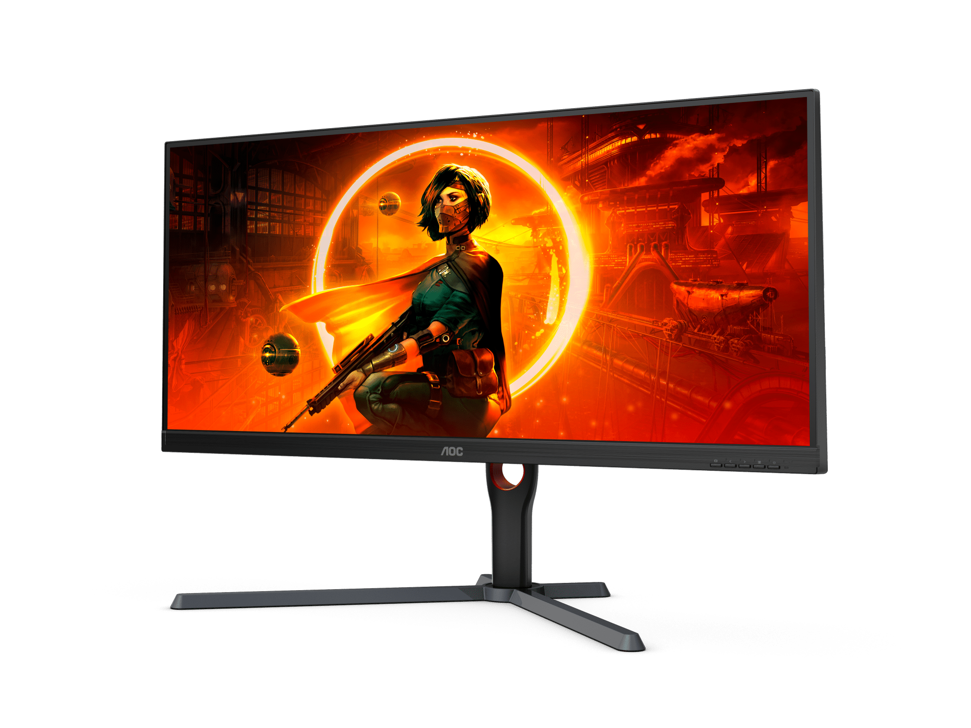 AOC U34G3X 34 Frameless UltraWide Gaming Monitor, WQHD 3440 x1440, 144Hz  1ms, FreeSync Premium, 3-Year Zero-Bright-dot (2022 Model),Black