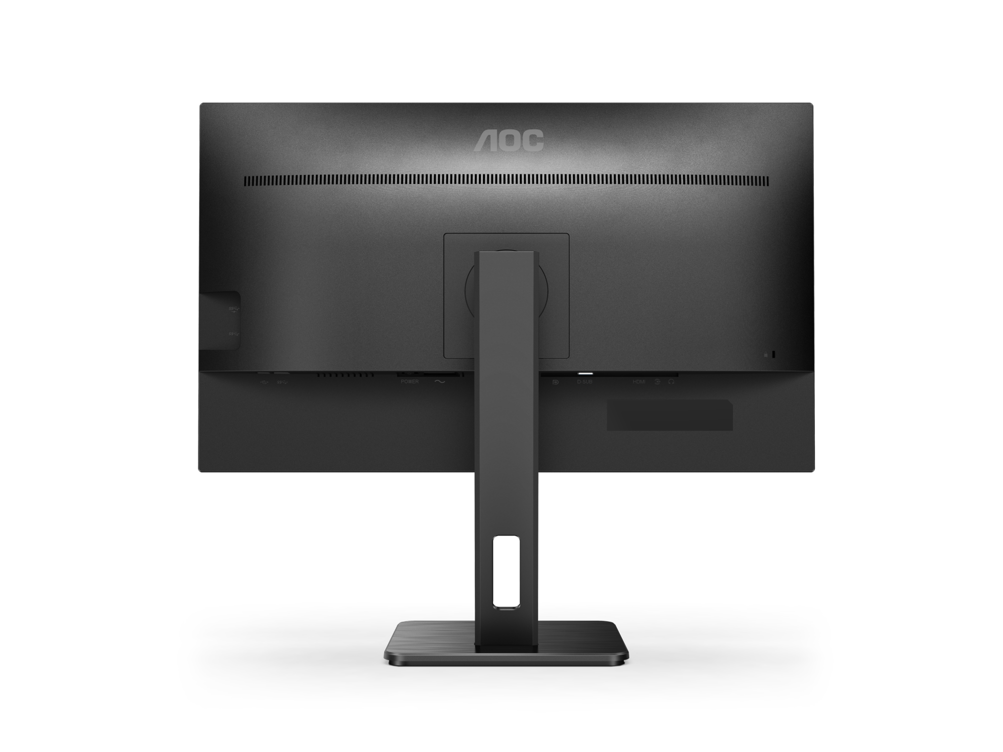   Basics 27” IPS Monitor, Powered with AOC Technology, FHD 1080P, HDMI, Display Port and VGA Input, VESA Compatible, Built-in  Speakers, Black