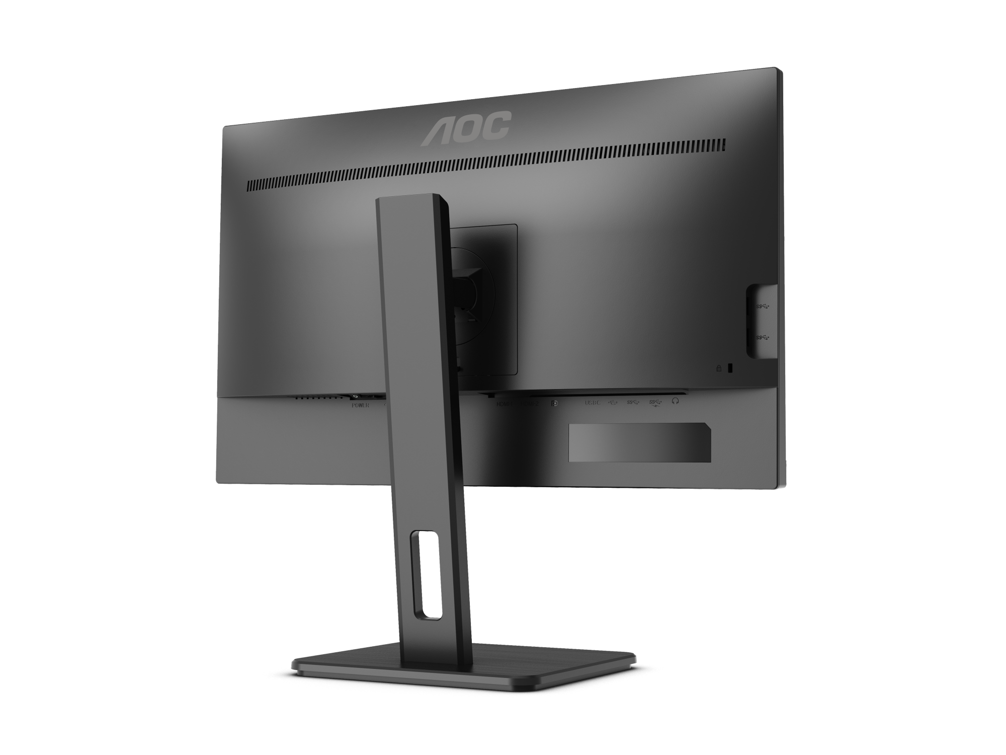   Basics 27” IPS Monitor, Powered with AOC Technology, FHD 1080P, HDMI, Display Port and VGA Input, VESA Compatible, Built-in  Speakers, Black